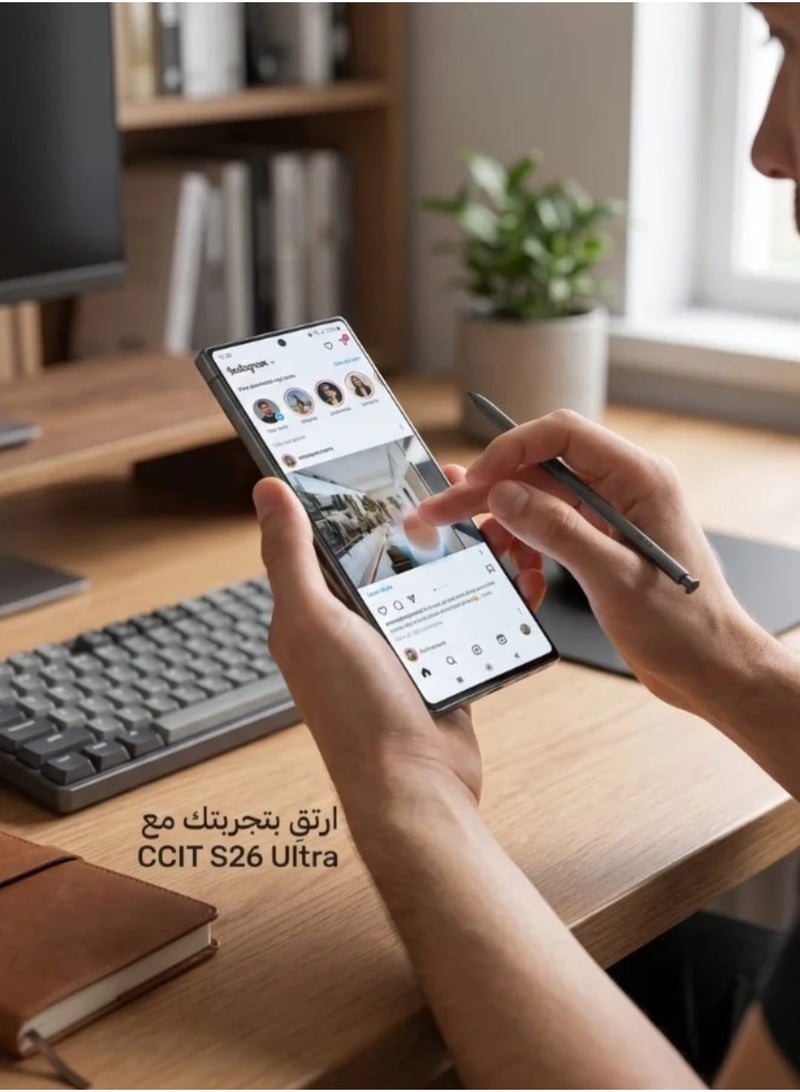 سي سي اي تي هاتف ذكي CCIT S26 Ultra بشبكة 5G | مساحة 1 تيرابايت ورام 16 جيجابايت مع قلم ذكي. - Image 1