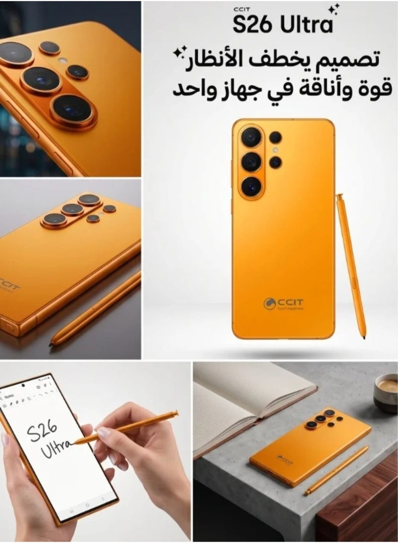 سي سي اي تي هاتف ذكي CCIT S26 Ultra بشبكة 5G | مساحة 1 تيرابايت ورام 16 جيجابايت مع قلم ذكي. - Image 4