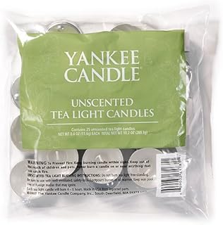 YANKEE CANDLE Yankee Candle 609032611811 tealight (Bag of 25) unscented, one Size, Ã¢â‚¬Â¦  - Image 1