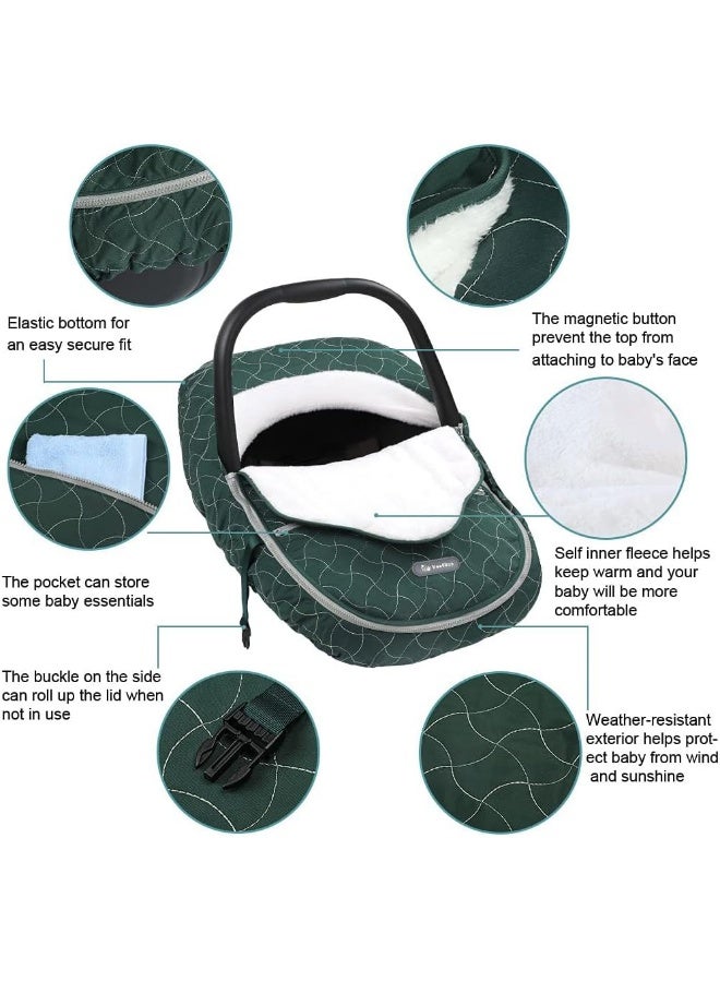 Yoofoss Baby Car Seat Cover Winter Carseat Canopies Cover - Image 3