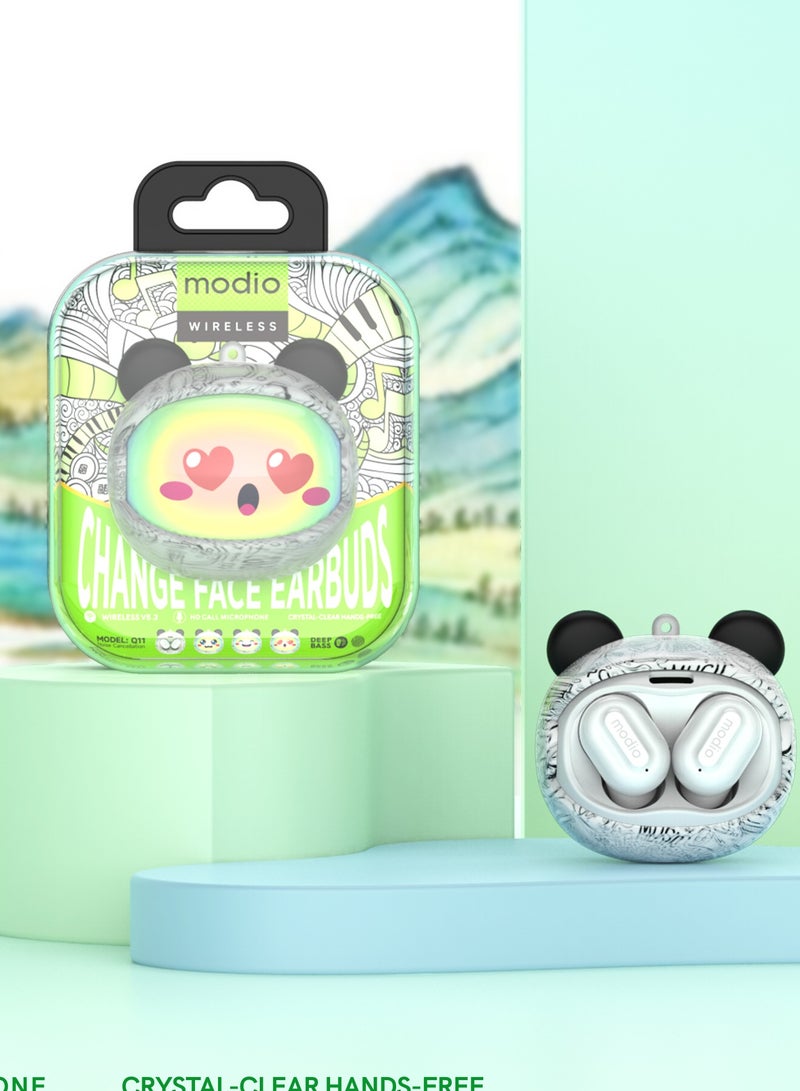 Modio Q11 Change Face Earbuds with Customizable Design, Premium Sound, and Comfortable Fit - Image 4