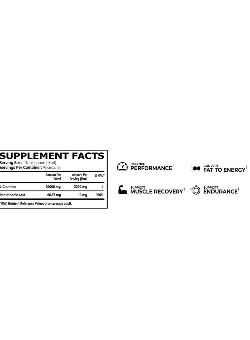 كور تشامبس إل-كارنيتين ٣٠٠٠ ملغ فعال حقًا (مانجو أناناس) - Image 2