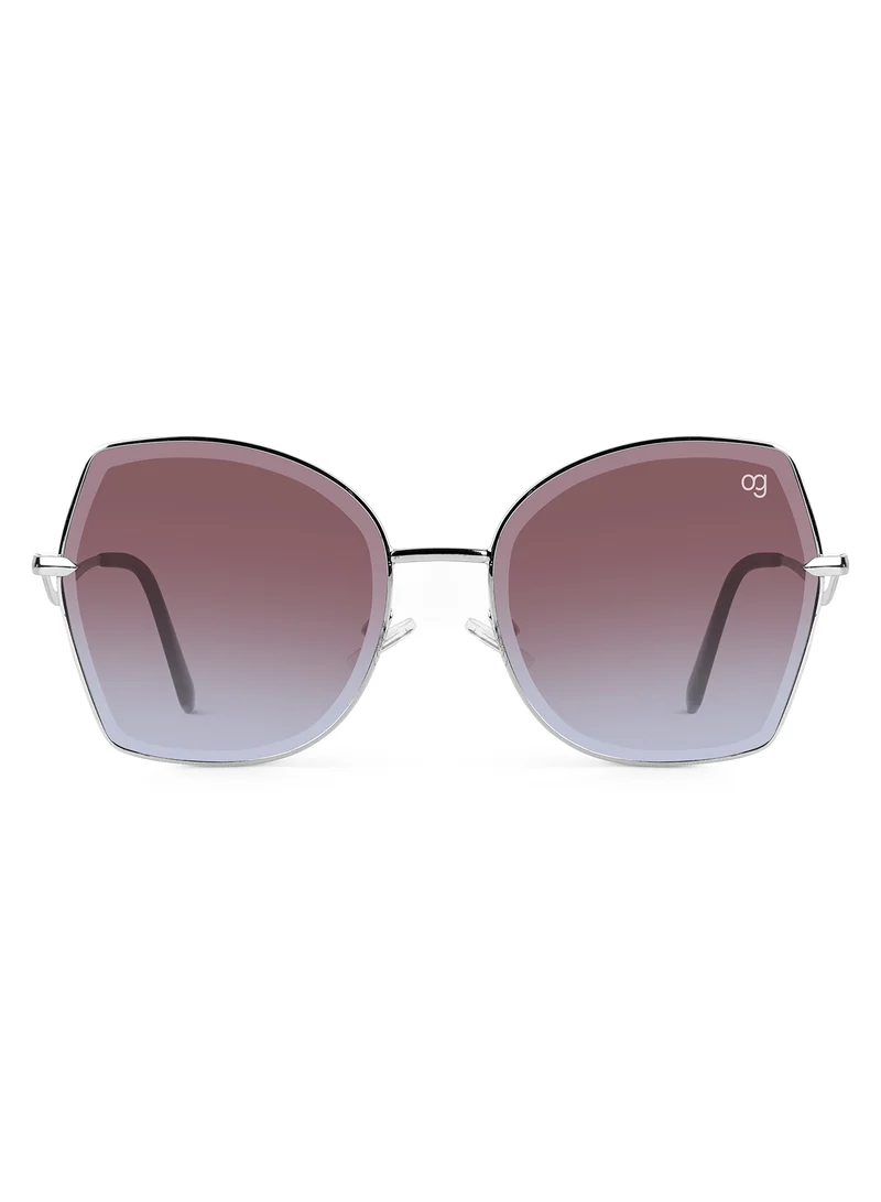 Woggles  Latest & Stylish UV Protected Gradient Purple Oversized Sunglasses for Women  | Best Price UAE