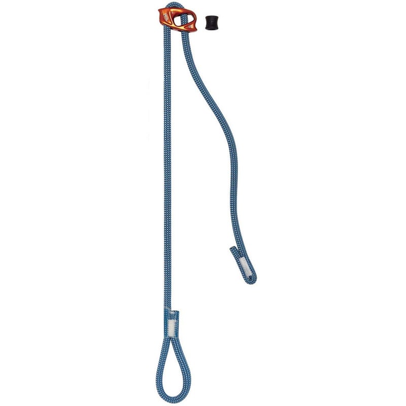 Petzl, Connect Adjust Lanyard Blue, Adjustable Single Lanyard for Climbing and Mountaineering - Image 1