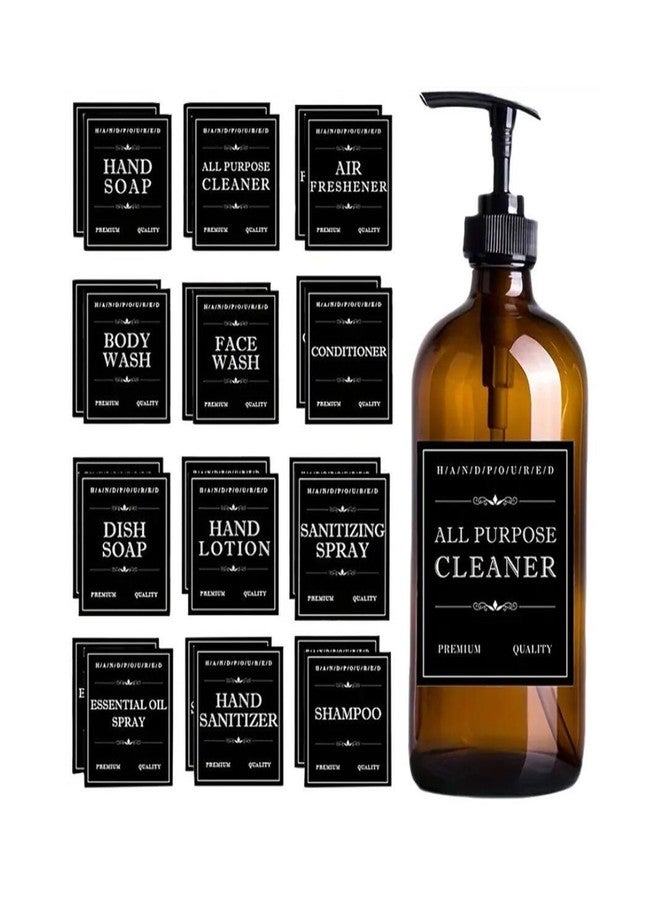 ATORSE 12x Soap Labels for Bottles Kitchen Cleaning Labels for Bathroom Accessories - Image 2