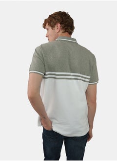 American Eagle Logo Striped Short Sleeve Polo Shirt  - Image 2