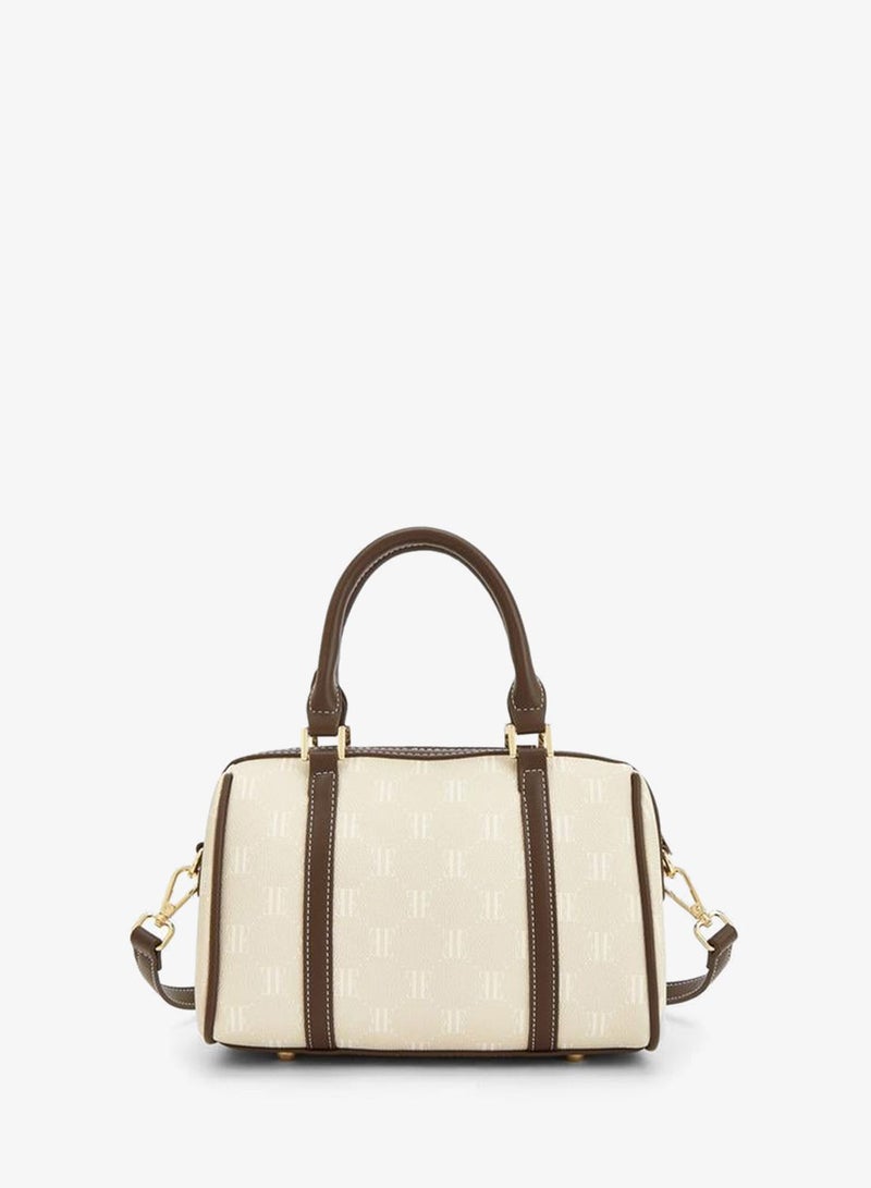 ELLE Monogram Print Tote Bag With Detachable Strap - Image 5