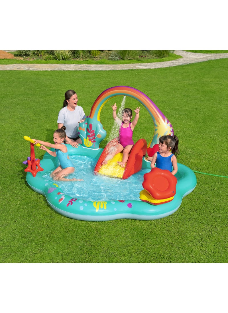 Bestway Bestway Inflatable Play Center Little Mermaid 221x193x117cm | Water Play Toys for Toddlers and Kids  - Image 3