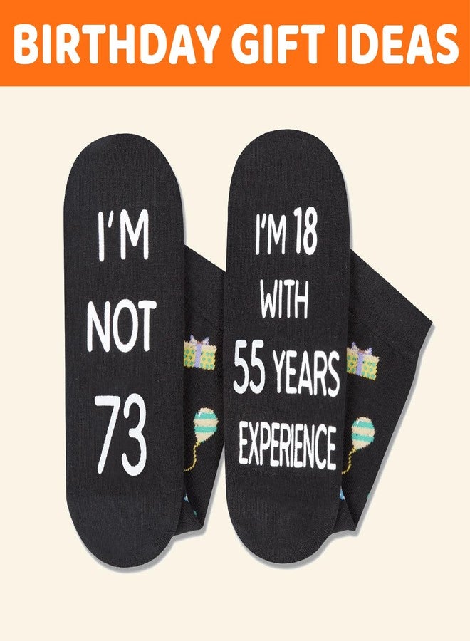 Happy Pop HAPPYPOP 73rd Birthday Gifts for Men - Socks for Old Woman, 73 Birthday Gifts for Elderly with Greeting Card - Image 5