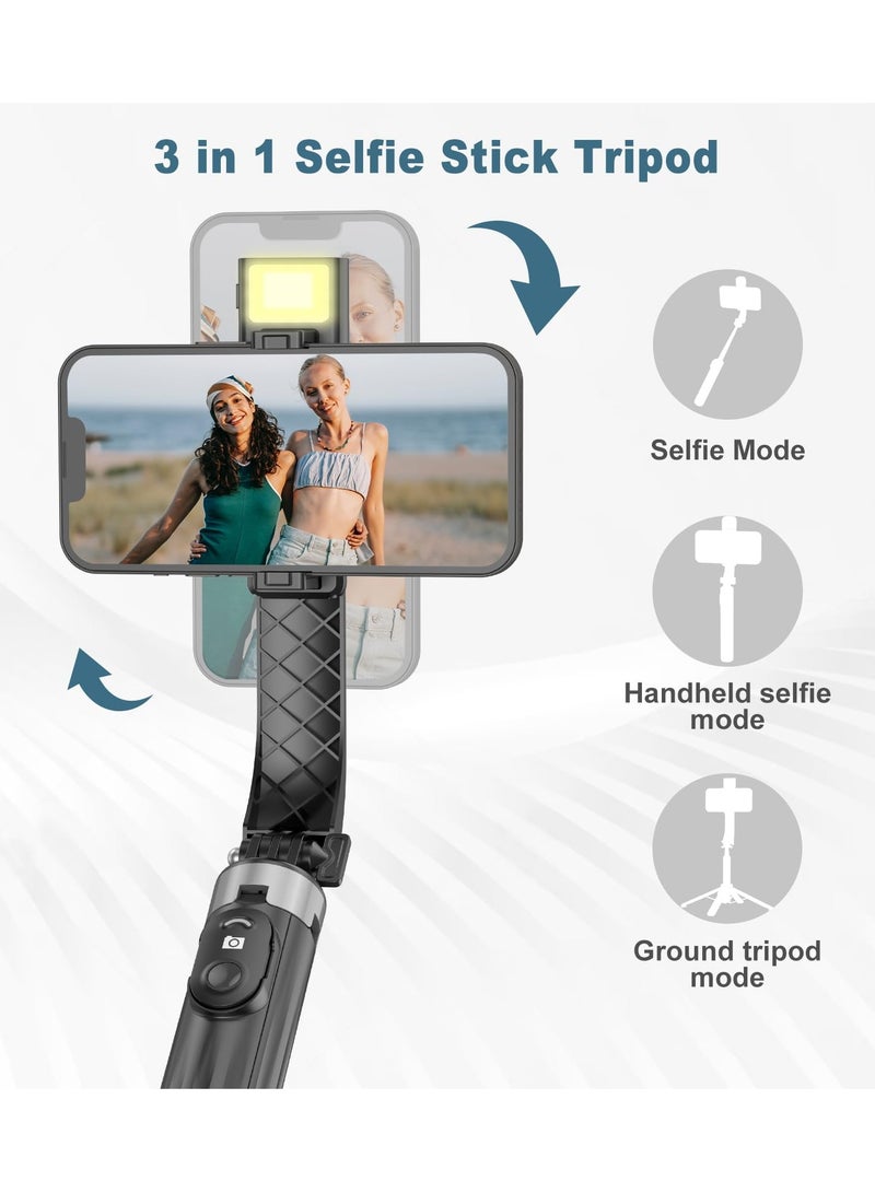 SYOSI 40" Selfie Stick Tripod with LED Fill Light Extendable Travel Essential Phone Tripod Upgrade Cell Phone quadpods with Wireless Remote Portable Lightweight Phone Tripod for iPhone or Android Black - Image 3