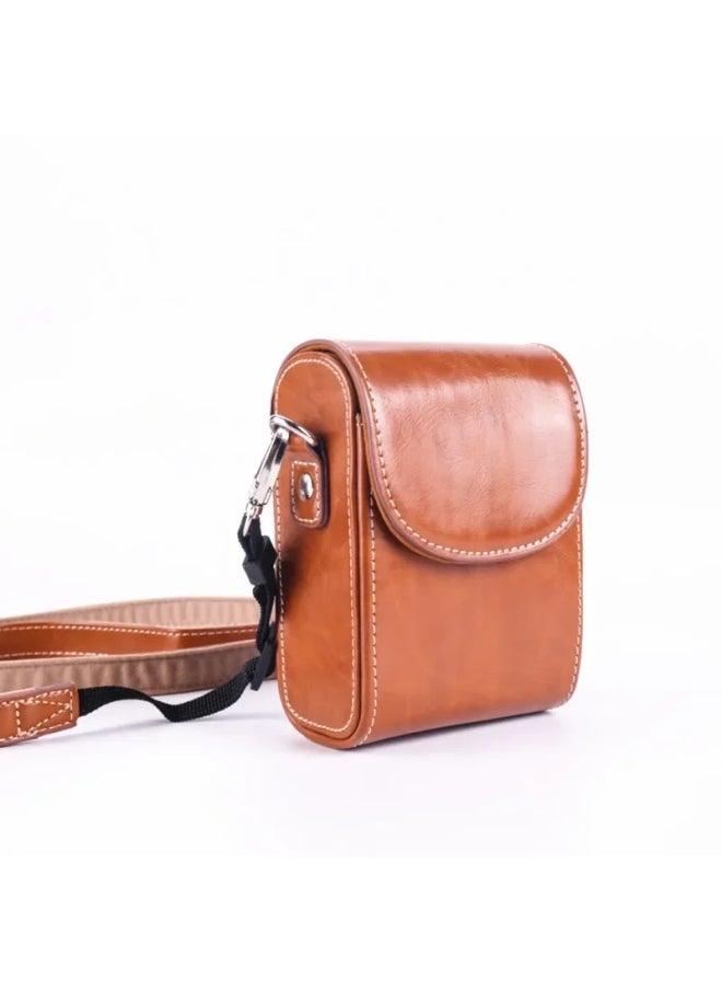 Generic Supply Canon G7X3 For Sony RX100 Leather Case Panasonic LX10 Ricoh GR2 Card Camera Bag-Color:Dark Coffee  - Image 5