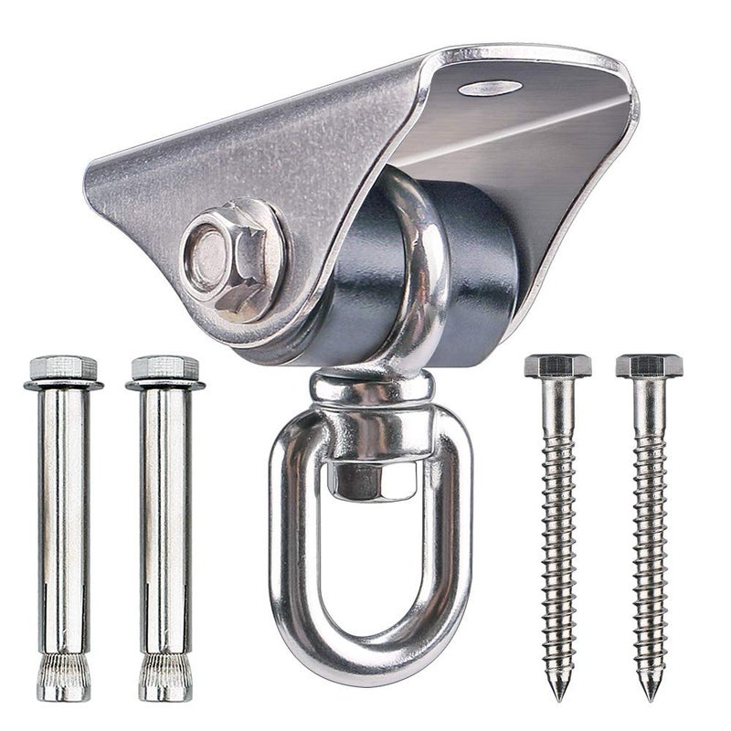 BeneLabel حامل أرجوحة ثقيل الصمت من BeneLabel مع دوران 360 درجة من الفولاذ المقاوم للصدأ لتحمل أرجوحة اليوغا وحقيبة الرمل بسعة 1000 رطل