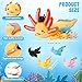 Aoriher 5 Pcs Axolotl Plush Set 24 Inch Mommy Axolotl Stuffed Animal with 4 Cute Plush Babies in Belly Soft Cuddly Plushie for Kids Sleeping Birthday Graduation Valentine Gift Party FavorsOrange - Image 4