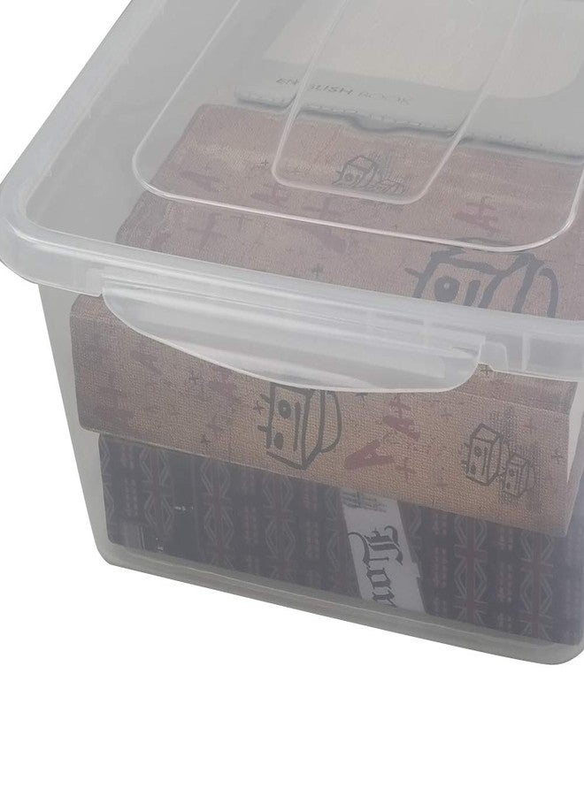 Pekky 15 Quart Plastic Storage Box, Clear Bin Organizer(2 Packs) - Image 5
