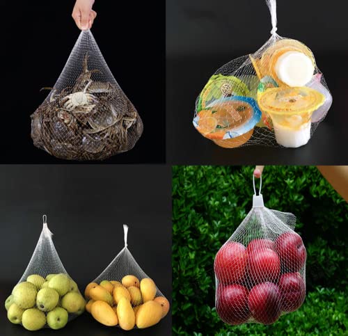 BRYHZKCM 100 pieces nylon mesh net bags reusable mesh bags, Seafood Boiling Bags,Fruit and Vegetable Produce Packaging Net,24 Inch - Image 5