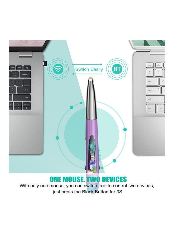 NIBEMINENT Three Mode Wireless Optical Pen Mouse Blue/Black  - Image 3