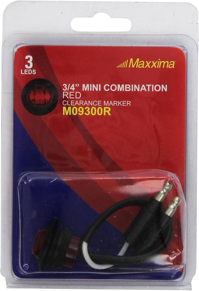 Maxxima 3/4" Round LED Courtesy Marker Light - Red - Image 2