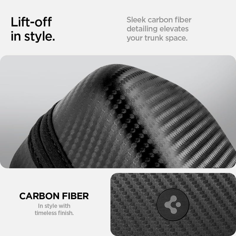 Spigen وسادات رفع سبجن لحقيبة تخزين مدمجة مصممة لتيسلا موديل 3/Y/X/S مع فتح/إغلاق مغناطيسي [4 وسادات مع حقيبة تخزين] (إصدار الكربون) - Image 5