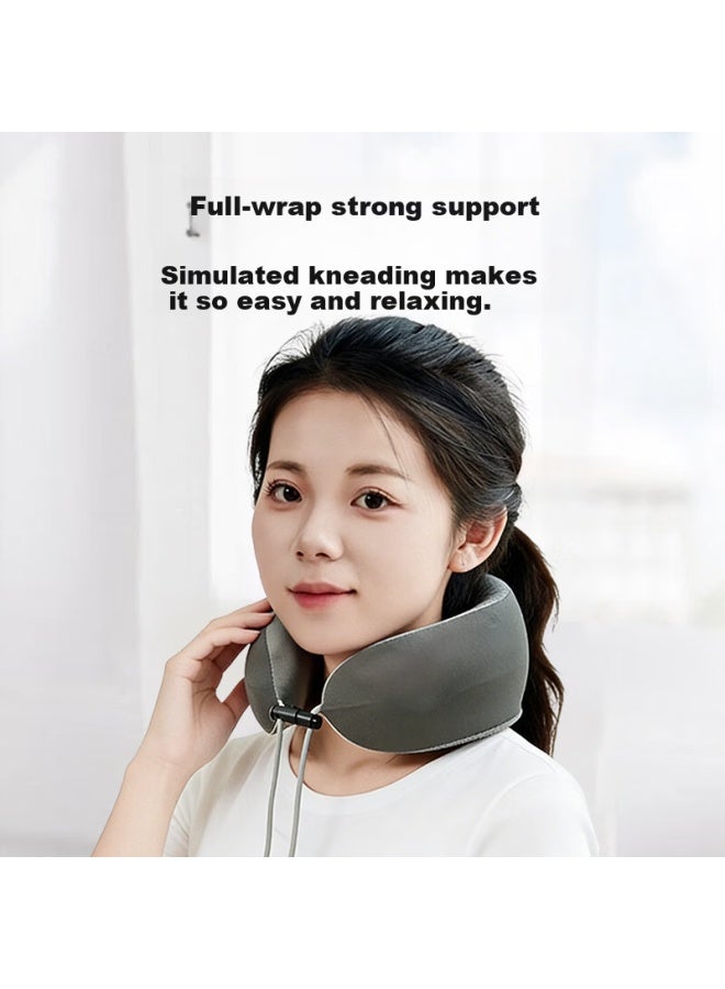 Minhuang U-shaped Cervical Massager Pillow Neck Support Shoulder And Neck Massager Cervical Massage Pillow Travel Practical Women's Day Gift For Wife And Mom - Image 1