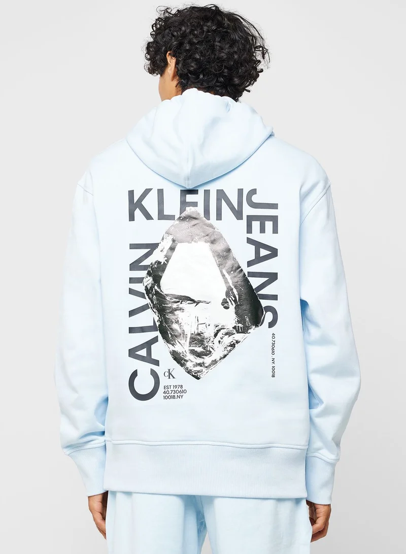 Calvin Klein Jeans Stacked Modern Metals Hoodie