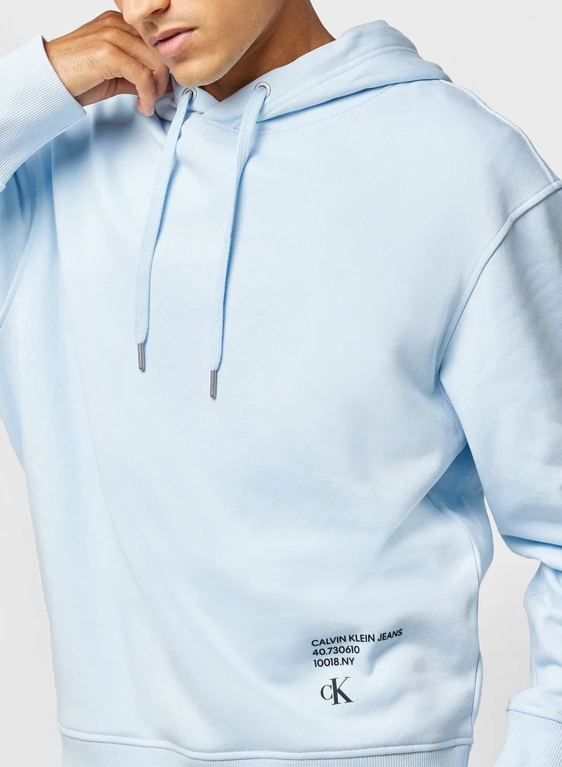 Calvin Klein Jeans Stacked Modern Metals Hoodie
