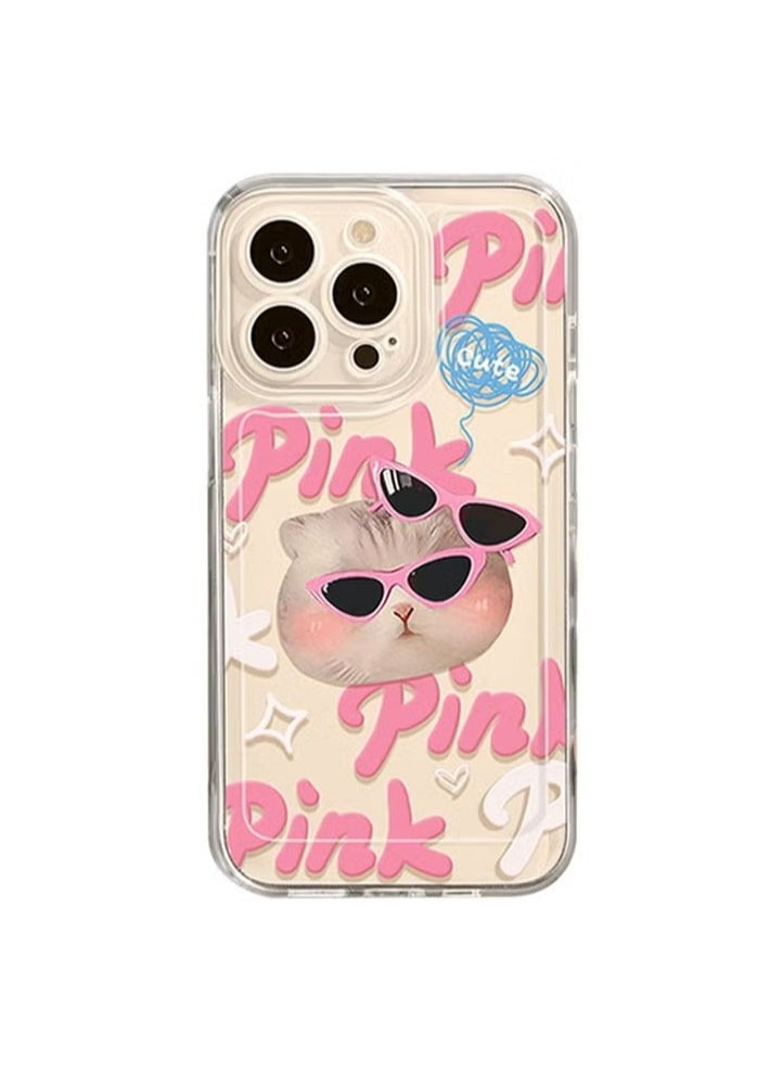 X-level iPhone 15 Pro Max Case Cover Clear With Design Cat Animal Protective Shockproof Transparent Pattern Women Girls Kawaii Sturdy Cool Phone Back Cover Accessory For iPhone 15 Pro Max  - Image 1