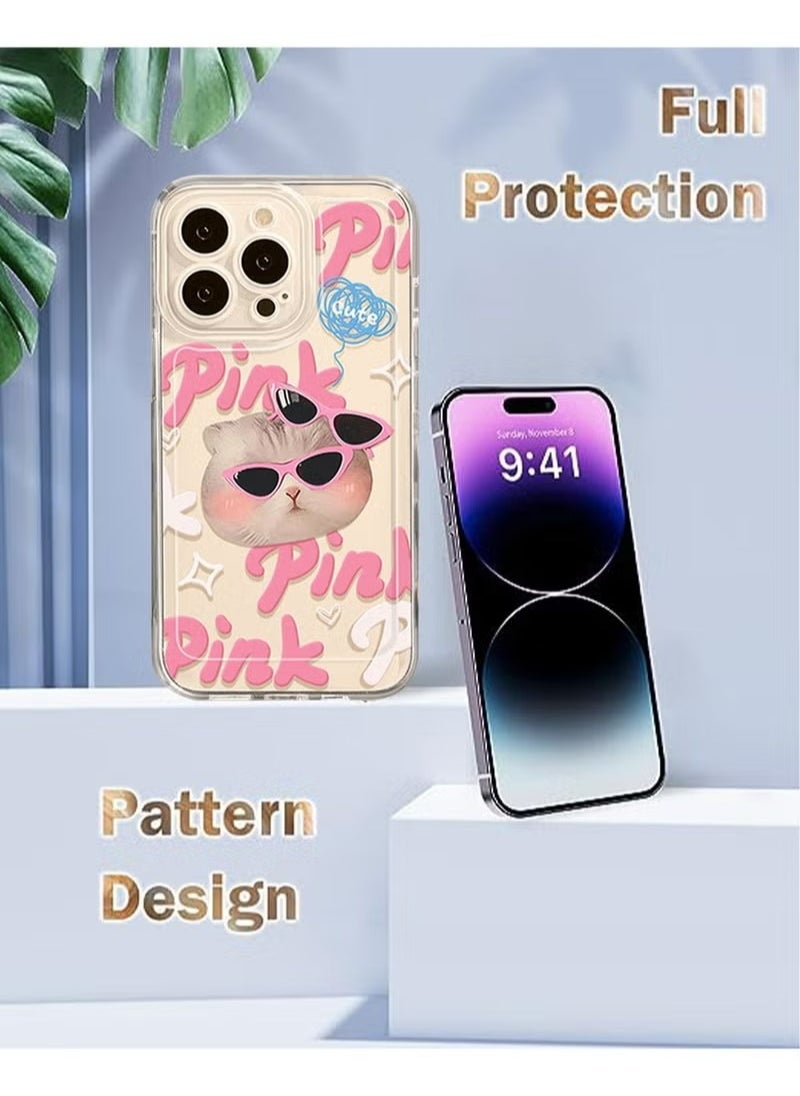 X-level iPhone 15 Pro Max Case Cover Clear With Design Cat Animal Protective Shockproof Transparent Pattern Women Girls Kawaii Sturdy Cool Phone Back Cover Accessory For iPhone 15 Pro Max  - Image 3
