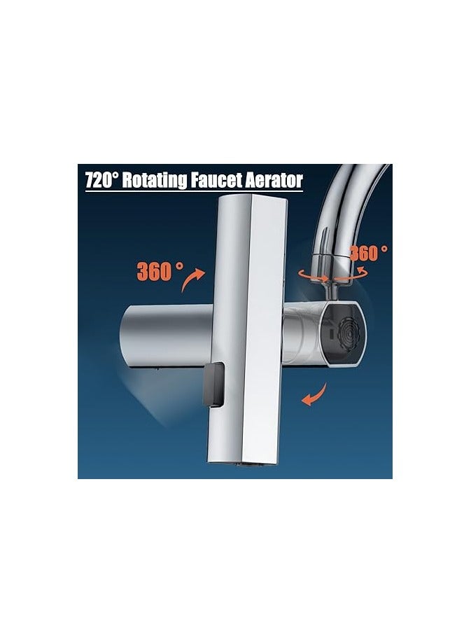 ACEIOT 2023 New Waterfall Kitchen Faucet, 3 in 1 360° Waterfall Kitchen Faucet, Touch Kitchen Faucet, Faucet Extender for Kitchen Sink, Swivel Waterfall Kitchen Faucet for Washing Vegetable Fruit - Image 4