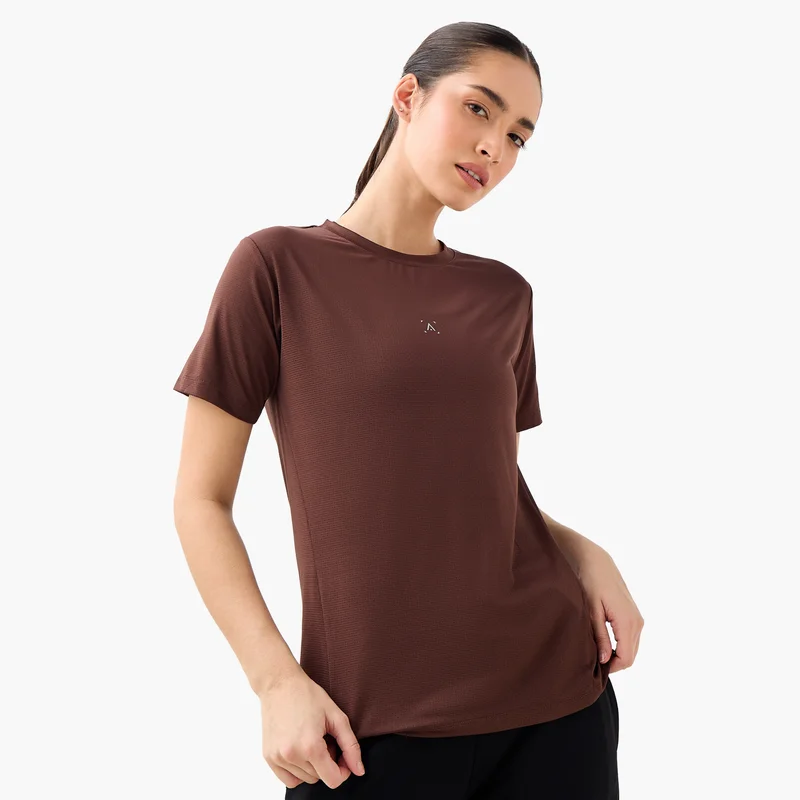 ADOT by Splash Textured Gym T-shirt