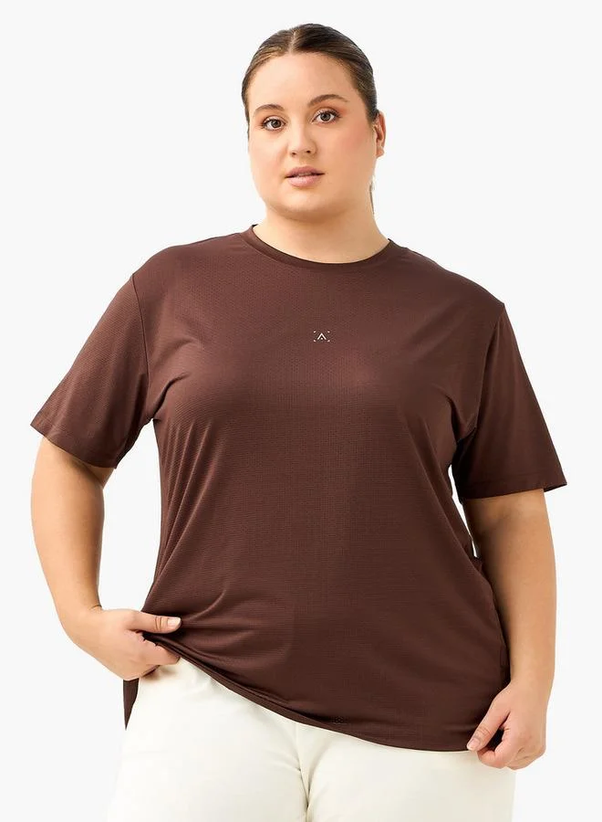 ADOT by Splash Textured Gym T-shirt