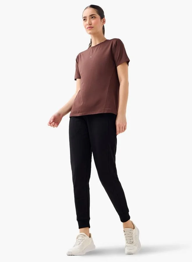 Splash Active  Textured Gym T-shirt for Women | Best Price UAE