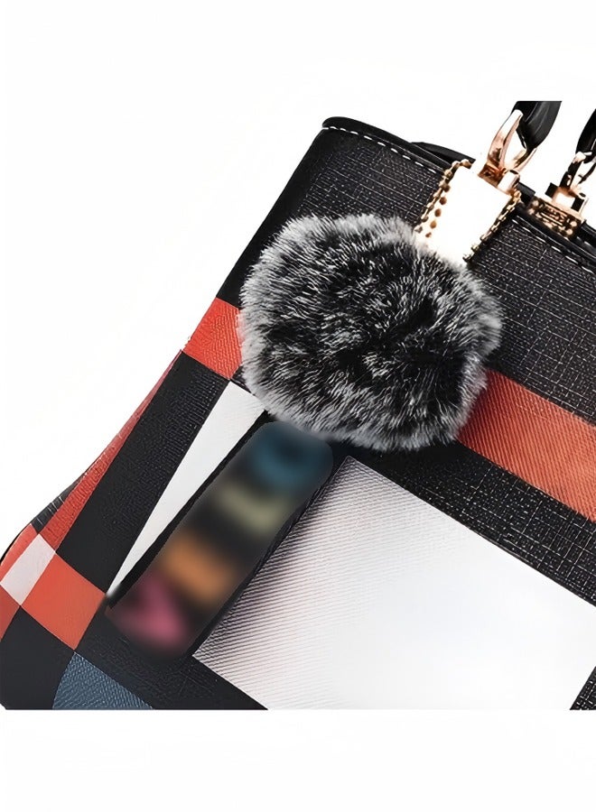 Handbags For Women, Fashion Plaid Pattern Crossbody Bag, Shoulder Bag, Small Tote Bag, Ladies Satchel Purse（Random grid style） - Image 3