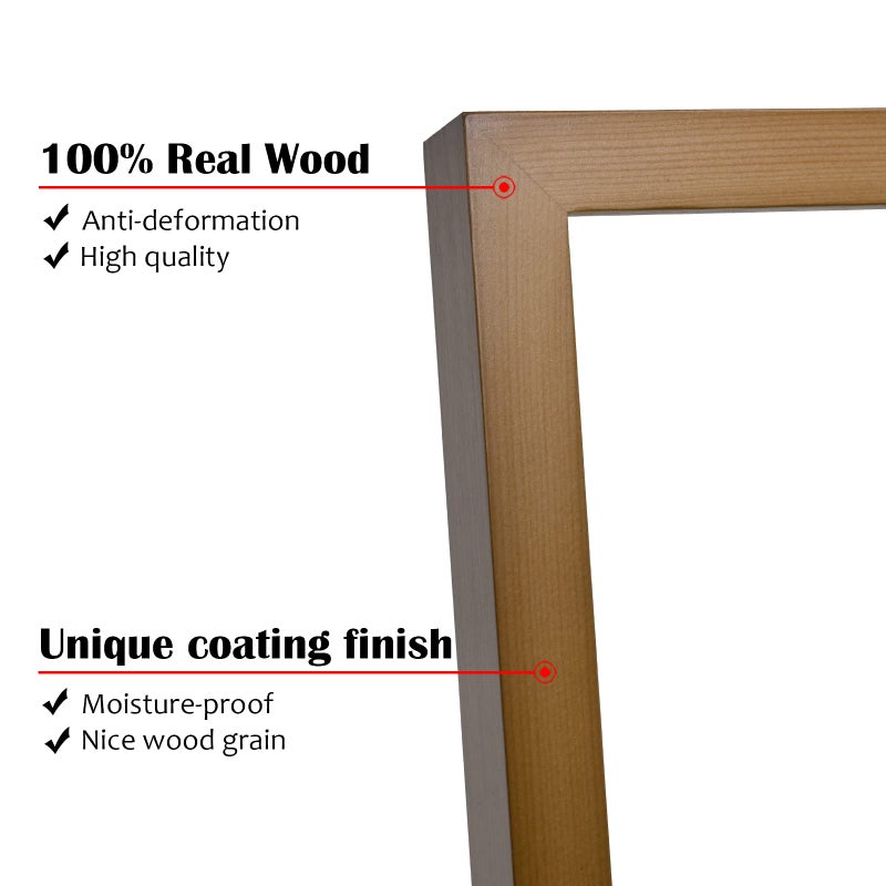 KINLINK 8x10 Picture Frames Brown - Wood Frames with Acrylic Plexiglass for Pictures 4x6/5x7 with Mat or 8x10 without Mat  Tabletop and Wall Mounting Display  Set of 4 - Image 2