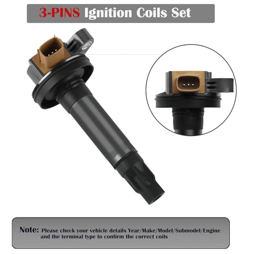 LCWRGS Set of 6 Ignition Coil Packs for 2011 2012 2013 2014 2015 2016 Ford F150 F-150 Expedition Explorer Flex Taurus Transit Lincoln MKS MKT EcoBoost 3.5 Coils Turbo 3.5L V6 Replaces# UF646 DG549 - Image 4