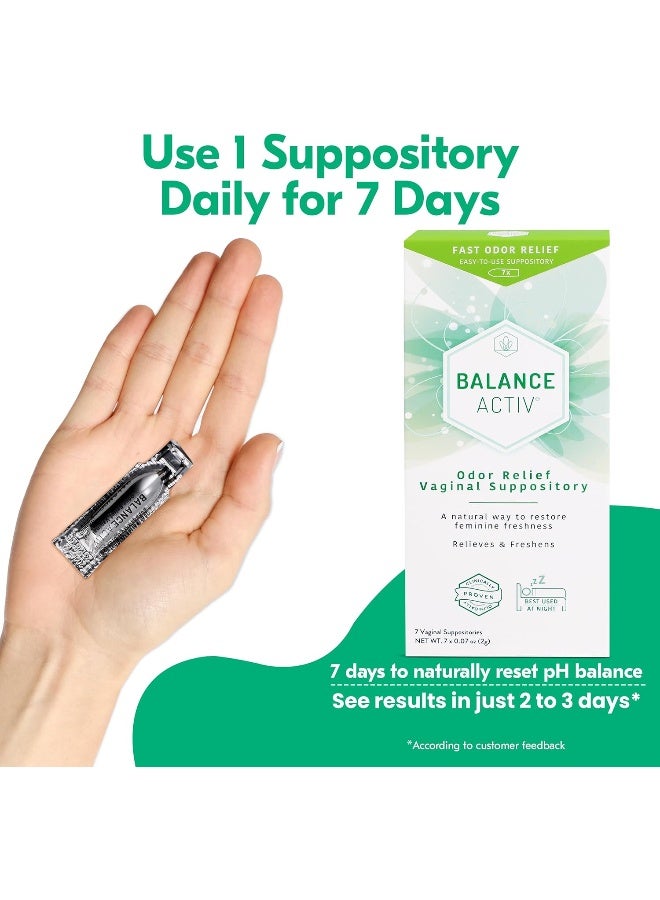 Balance Activ | Odor Relief Vaginal Suppository for Women | Works Naturally to Rapidly Relieve Unpleasant Odor and Restore Feminine Freshness - Image 5