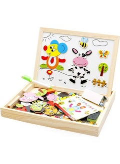 Generic Horse Whiteboard With Magnetic Shapes For Kids With Chalk - W67-5  - Image 1