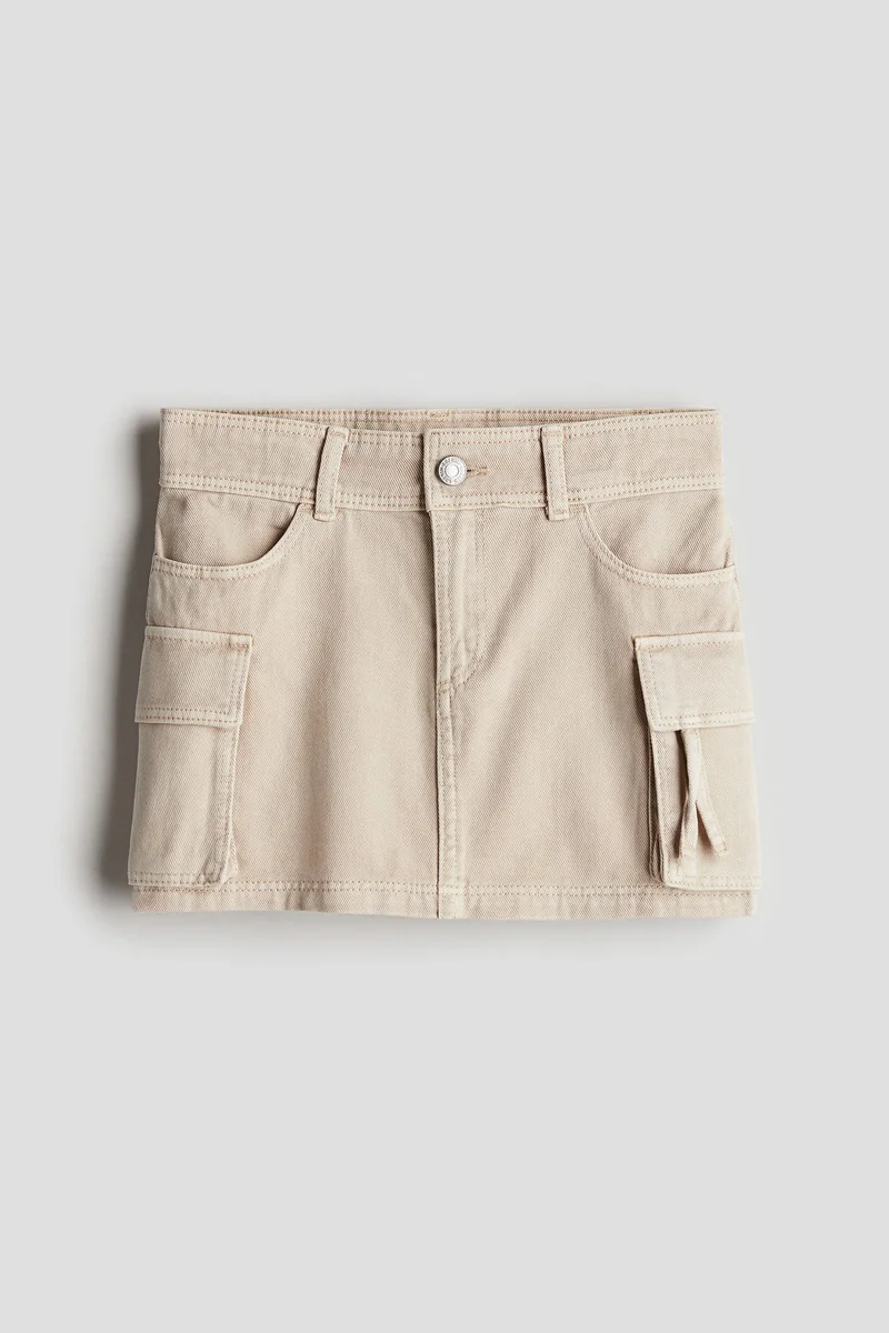 H&M Cargo-style twill skirt