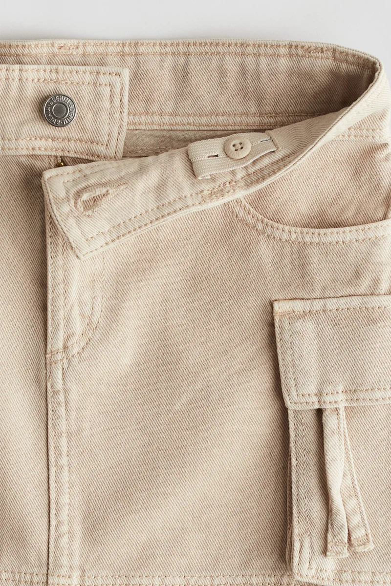 H&M Cargo-style twill skirt