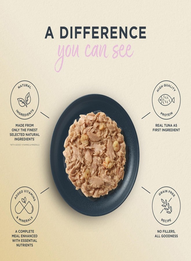 Reveal Entrées Natural Wet Cat Food, Grain-Free with Added Vitamins & Minerals, Carrageenan-Free and High Protein, Tuna Fillet with Shrimp in Broth (24 x 2.47 oz Cans) - Image 2
