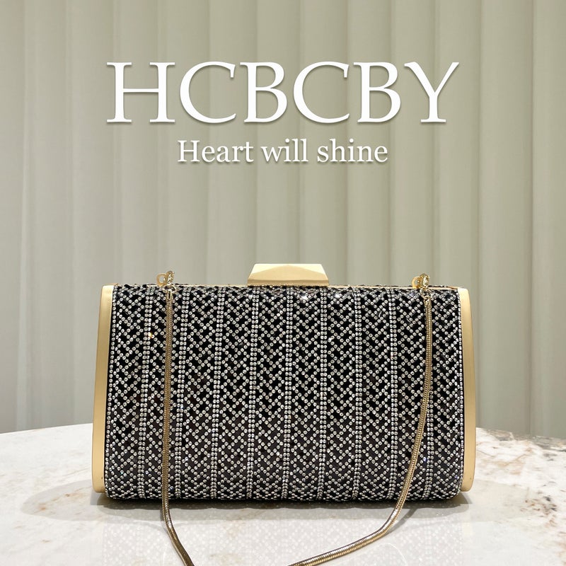Golden Glitter Luxury Rhinestone Decoration Small Handbag Classic Square Evening Bag Women'S Fashionable Elegant Clutch - Image 5