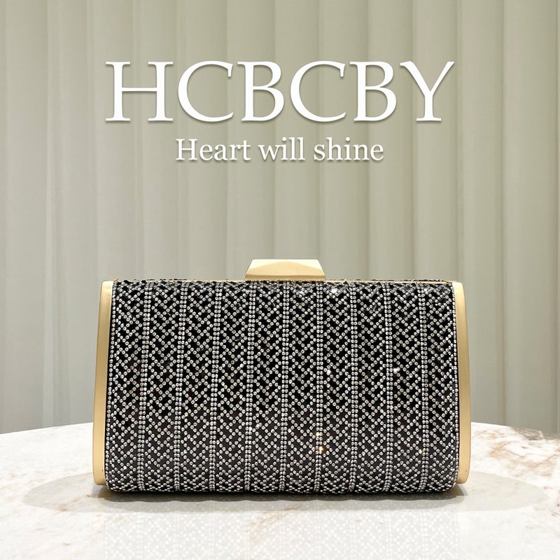 Golden Glitter Luxury Rhinestone Decoration Small Handbag Classic Square Evening Bag Women'S Fashionable Elegant Clutch - Image 3