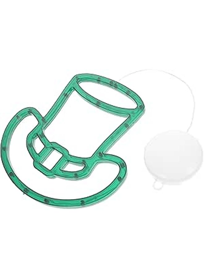 Battery Operated Green Shamrock Window Lights With Hanger Indoor Decor - Image 1