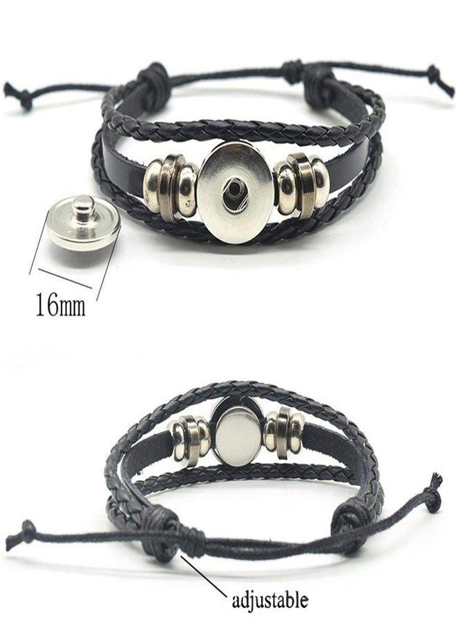 KENMA Unisex Child Anime Ninja Madara Eternal Mangekyou Cosplay Braided Leather Bracelet Sharingan Eye Bracelet (Madara Eternal Mangekyou Sharingan) - Image 2