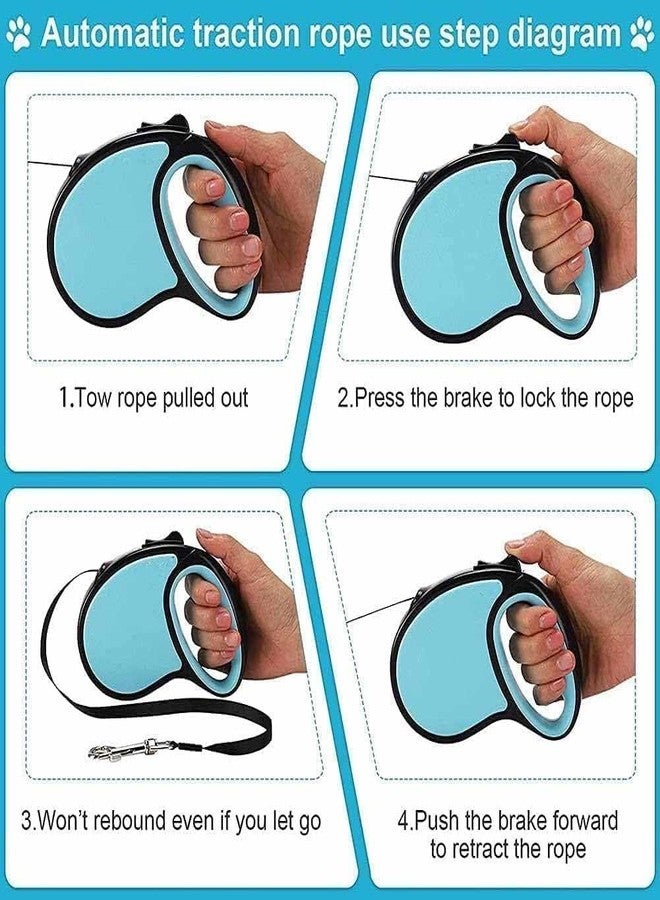 AKEEVA Retractable Dog Leash Automatic Telescopic Tractor Dog Tape, Pet Tape 10/16 FT Durable and Convenient, with Non-Slip Handle, Suitable for Small and Medium-Sized Dogs - Image 5