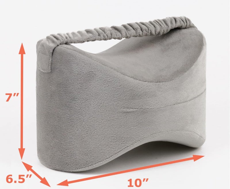 TEKTRUM Orthopedic for Sciatica Relief, Back Pain, Leg Pain, Hip Pain, Joint Pain, Pregnancy, Spine Alignment - Memory Foam Wedge Contour with Washable Cover & Leg Strap Knee Pillow - Image 2