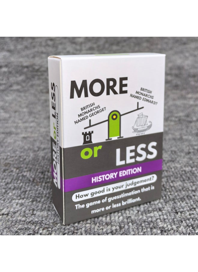 Generic - Hot English Version More Or Less Judgment Test More Or Less Wonderful Guessing Game-Specifications:More Or Less - Image 1