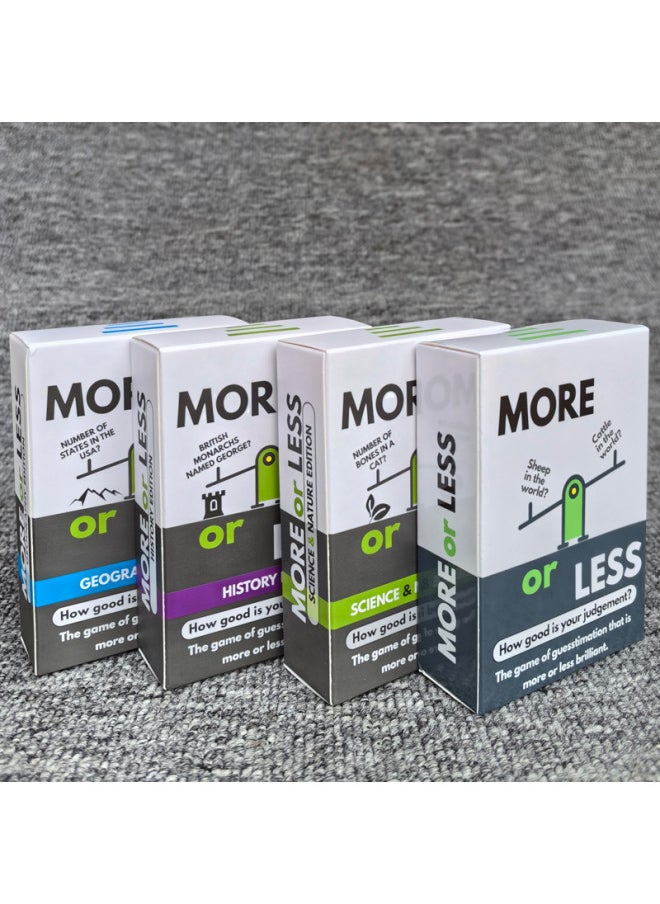 Generic - Hot English Version More Or Less Judgment Test More Or Less Wonderful Guessing Game-Specifications:More Or Less - Image 1