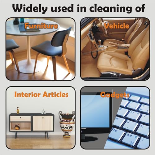Vimal Combo Set of 2 Dusters (Dust Mop - High Density Dusting Cloth with Handle) | Orange Color Flannel Cloth Sticks for Home/Shop/Office Cleaning (Pack of 2 Units) - Image 4