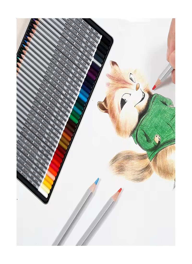 qilib 36pcs Wooden Colored -Based Colors Set.  - Image 4