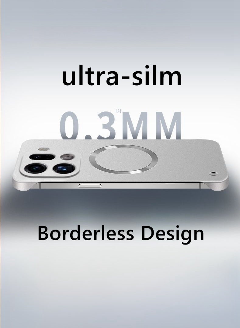 لحافظة Oppo Find X9 Pro، حماية عدسة الكاميرا، فائقة النحافة، بدون حواف، تدعم الشحن اللاسلكي، غطاء Oppo Find X9 Pro 5G واقي من الصدمات ومغناطيسي بلون موحد - Image 4
